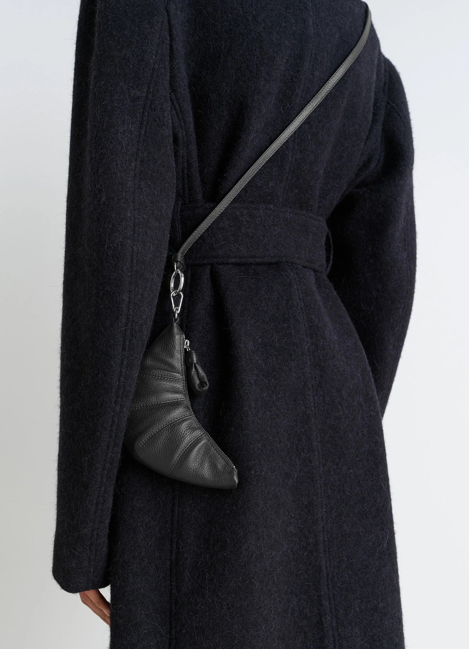 크루아상 크로스바디 동전 지갑